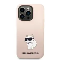 Zadní kryt Karl Lagerfeld Liquid Silicone Choupette NFT pro Apple iPhone 14 Pro Max, pink