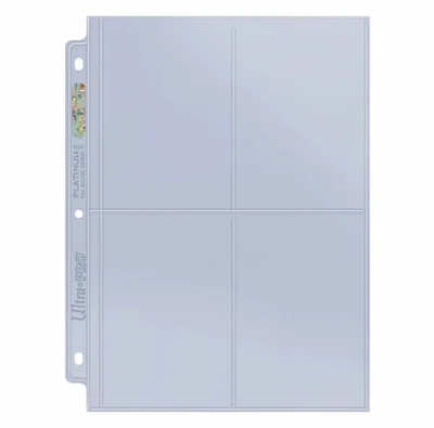 Stránka do alba UltraPro 4-Pocket - Platinum Series (na velké karty nebo fotky)