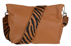 NovaKabelka.cz Batilda Camel Scura s přídavným popruhem