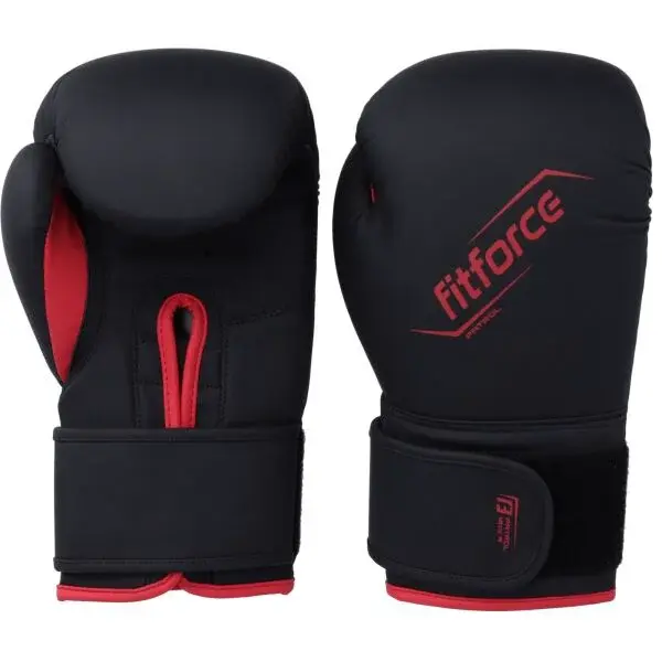 Fitforce PATROL Tréningové boxerské rukavice, čierna, veľkosť