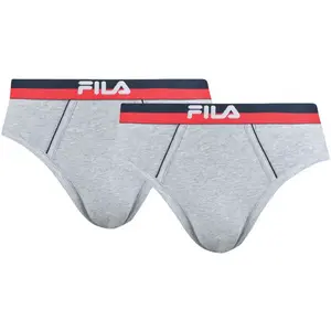 Fila MAN BRIEF 2-PACK Pánske slipy, sivá, veľkosť