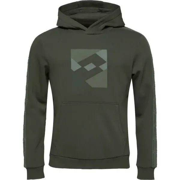 Lotto ATHLETICA SQUARE HOODIE Pánska mikina, tmavo zelená, veľkosť XXL
