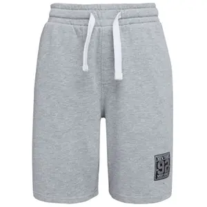 Lewro MERARI Chlapčenské úpletové šortky, sivá, veľkosť 116-122
