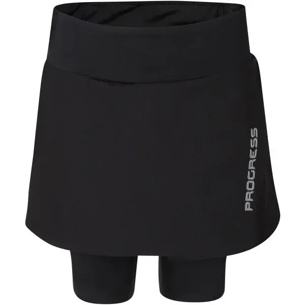 PROGRESS VUELTA SKIRT Dámska cyklistická sukňa, čierna, veľkosť
