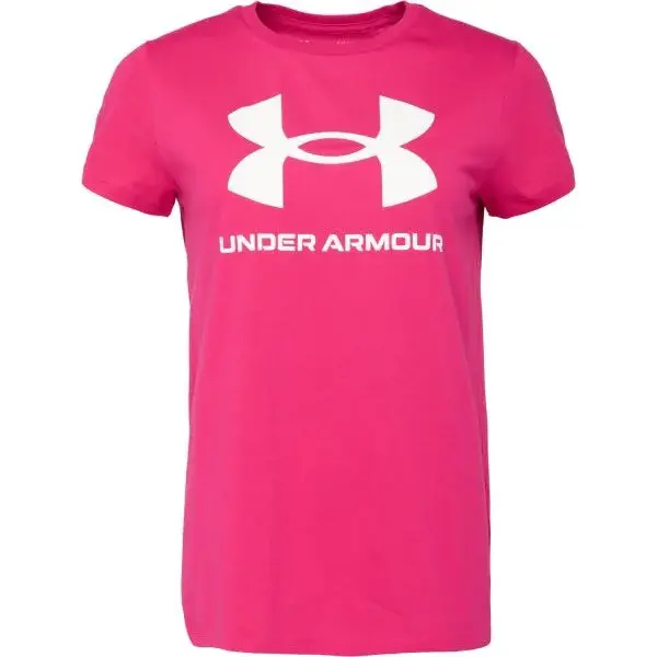 Under Armour LIVE SPORTSTYLE GRAPHIC SS Dámske tričko, ružová, veľkosť S