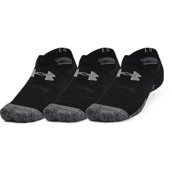 Under Armour HEATGEAR ULTRA LOW TAB 3PK Unisex ponožky, čierna, veľkosť M