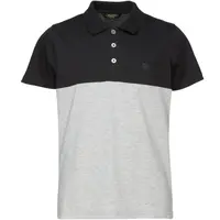 Lewro DUSTY Chlapčenské tričko s golierom, čierna, veľkosť 164-170