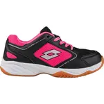 Lotto JUMPER 400 II JR L Juniorská halová obuv, čierna, veľkosť