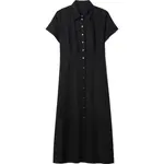 GAP SS SHIRTDRESS MAXI Dámske šaty, čierna, veľkosť
