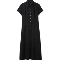 GAP SS SHIRTDRESS MAXI Dámske šaty, čierna, veľkosť