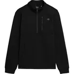 4F SWEATSHIRT 1/2 ZIP Pánska mikina, čierna, veľkosť