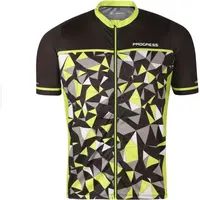 PROGRESS REPRESENT Pánsky cyklistický dres, čierna, veľkosť