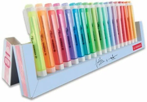Zvýrazňovač STABILO swing cool Pastel 18 ks