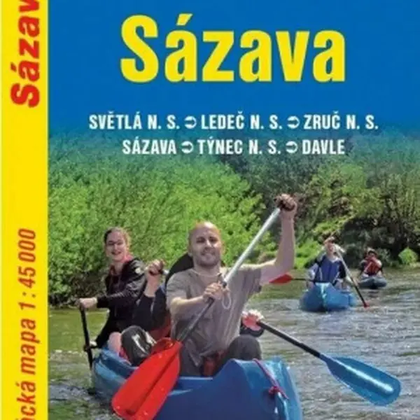 Sázava vodácká mapa