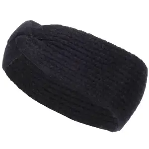 Willard ERLA Dámská pletená čelenka, černá, velikost