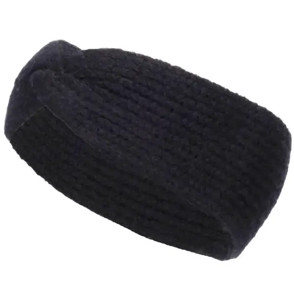 Willard ERLA Dámská pletená čelenka, černá, velikost