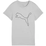 Puma W TAD ESSENTIAL HEATHER LOGO TEE Dámské tričko, šedá, velikost