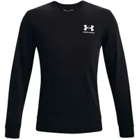 Under Armour RIVAL TERRY LC CREW Pánská mikina, černá, velikost S
