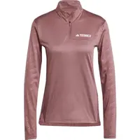 adidas TERREX MULTI HALF-ZIP LONG SLEEVE Dámské triko, růžová, velikost