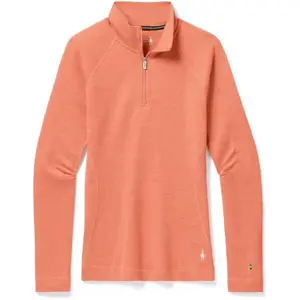 Smartwool W CLASSIC THERMAL MERINO BL 1/4 ZB Dámské triko, lososová, velikost