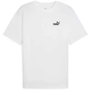 Puma ESSENTIALS RELAXED SMALL NO 1 LOGO TEE Pánské triko, bílá, velikost
