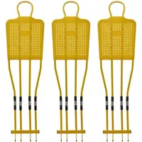 SPORTI FRANCE TRAINING DUMMY SET Sada tréninkových figurín, žlutá, velikost