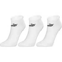 Puma ELEMENTS UNISEX PLAIN SNEAKER 3P Unisex ponožky, bílá, velikost 43-46