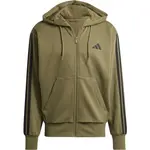 adidas M 3 STRIPES FL FZ HD Pánská mikina, khaki, velikost XXXL