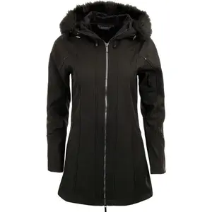 ALPINE PRO CRADA Dámský softshellový kabát, černá, velikost