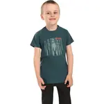 KILPI SALO Klučičí bavlněné tričko, tmavě zelená, velikost