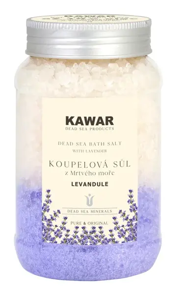 Kawar Koupelová sůl z Mrtvého moře Levandule 500 g