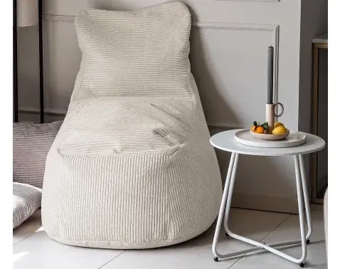 Sedací vak Modus, svetlo béžová štrukturovaná látka%