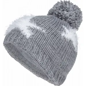 Lewro LAVIA Dívčí pletená čepice, šedá, velikost 4-7Y