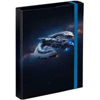 BAAGL VESMÍRNÁ LOĎ Desky na školní sešity A5, černá, velikost