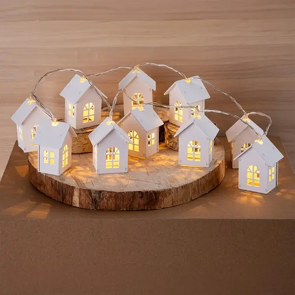 Světelný LED řetěz DOMKY 1,2 m