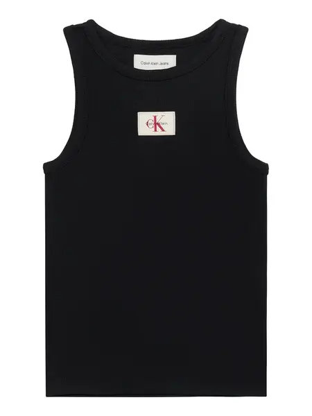 Calvin Klein Jeans Top 'Monologo Patch Tank'  čierna