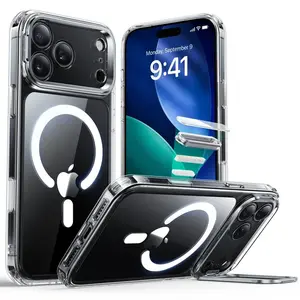 ESR Classic Hybrid Kickstand MagSafe, iPhone 17 Pro, průhledný