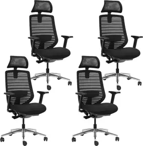 MERCURY 4PACK Ergonomická kancelářská židle SPARTA (4 ks)