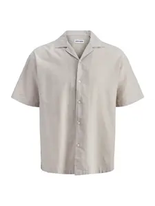 Jack & Jones Plus Košeľa 'JJEBreeze'  tmavobéžová