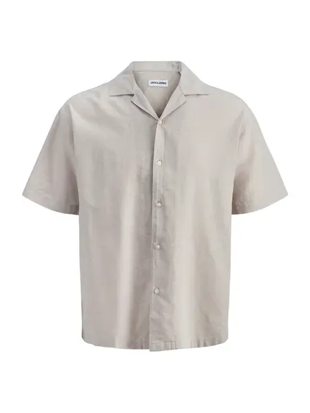 Jack & Jones Plus Košeľa 'JJEBreeze'  tmavobéžová