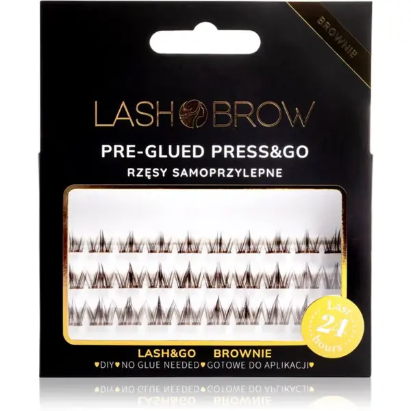 Lash Brow Press&Go Self-Adhesive Eyelashes samolepiace trsové riasy Classy Night Brownie 1 ks