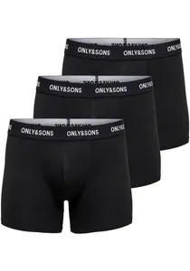Only & Sons Boxerky 'ONSFitz'  čierna / šedobiela