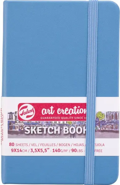 Skicák Art Creat. v pevné vazbě modrý 9x14 140g