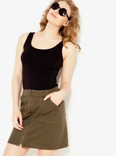Čierny tank top CAMAIEU - ženy