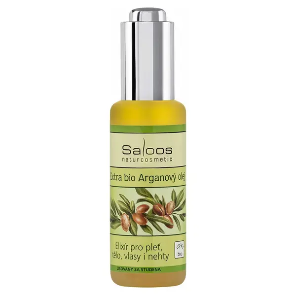 SALOOS Bio Arganový olej extra Elixír pre pleť, telo, vlasy aj nechty 50 ml