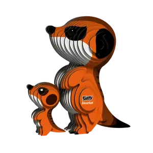 Surikata 3D kartonová skládačka