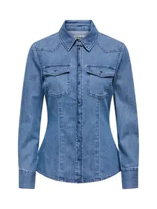 ONLY Blúzka 'ONLOLIVIA'  modrá denim