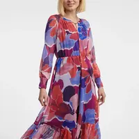 Orsay Červené dámské květované šaty - Dámské