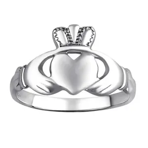 Silvego Dámsky Celostříbrný prsteň Claddagh ZTR96391 52 mm