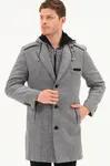 PLT8371 DEWBRRY MEN'S COAT-DIAGONAL BLACK- GREY